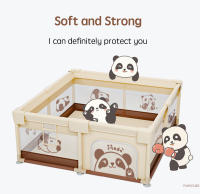 PANGDUBE-corralito de Panda para bebé, parque infantil para niños de 0 a 6 años, valla de seguridad, parque de actividades estable y grande - details 3
