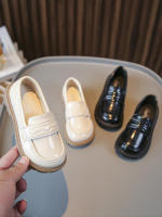 Zapatos de cuero para niñas, mocasines antideslizantes con gancho y bucle, color negro, para primavera y otoño, 2023 - details 2