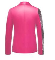 Blazer de lentejuelas con estilo para hombre, Chaqueta de traje ajustada, abrigo - details 16