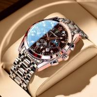 Impermeable luminoso calendario hombre reloj tendencia moda negocios - details 1