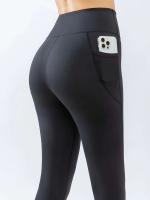 Pantalones de Yoga de Cintura de Secado Rápido Levantamiento de Cadera con Bolsillos - details 4