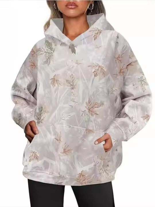 Sudadera con capucha holgada para mujer Moda coreana - 1