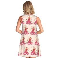 Vestido veraniego suelto personalizado H-Fine e Album S-Styles con estampado de bolsillo, vestido sin mangas para mujer para vacaciones en la playa - details 73