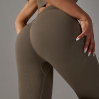 Hamidou-mallas sin costuras para mujer, Leggings de cintura alta para gimnasio, Control de barriga, mallas de entrenamiento para correr, pantalones de Yoga - details 45