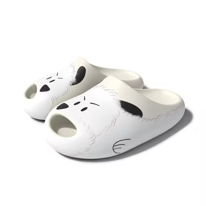 Cachorro de dibujos animados zapatillas frescas hogar de las mujeres nuevo baño interior baño EVA sandalias pareja zapatillas verano - 1