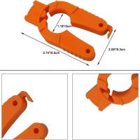 Abrebotellas de plástico de 1/4 piezas, abridor de botellas multifuncional naranja de 3,74x2,08 pulgadas, herramientas de apertura de latas, manos débiles - details 7