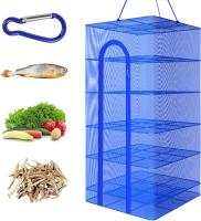 Red de Secado Plegable de 5 Capas 19.7"x19.7"x37.4" Ideal para Secar Semillas, Pescado, Verduras, Frutas, Hierbas Soporte de Jaula de Plantas al Aire Libre - details 0