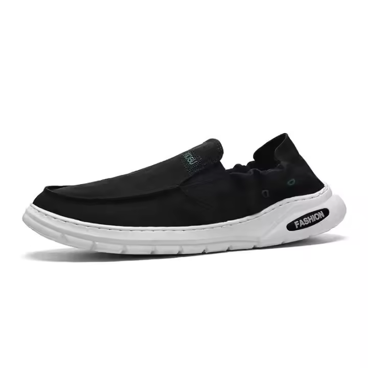 Zapatos de plataforma informales 2021 para conducir de lona para hombre, estilo de caminar a la moda - 1
