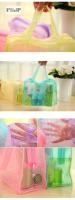 Estuches transparentes de viaje de PVC, bolsa de almacenamiento de artículos de tocador, caja de toalla, Maleta, bolsa con cremallera, bolsas organizadoras de cosméticos - details 1