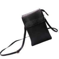 Bolso bandolera de PU para mujer, bolso pequeño con estilo mensajero para teléfono móvil, color sólido y cierre de hebilla - details 11