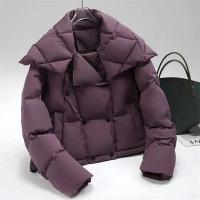 Abrigo de plumón de pato blanco para mujer, chaqueta acolchada de plumón con doble botonadura, informal, a la moda, para invierno, 2024 - details 2