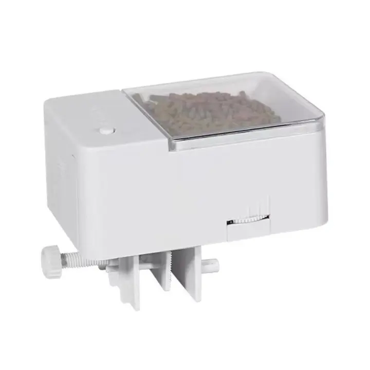Alimentador automático de pecera con sincronización inteligente, doble antibloqueo, funcionamiento silencioso, alimentador eléctrico de peces de gran capacidad ajustable - 1