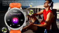 Reloj inteligente deportivo para hombre, dispositivo con Bluetooth, asistente de voz, llamada, batería de 710mah, pantalla HD de 1,85 pulgadas, linterna, rastreador de salud remoto - details 10