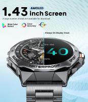 Reloj inteligente militar para hombres (responder/hacer llamada), 1,43 "AMOLED, resistente - details 0