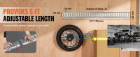 Kit de rieles de amarre SucceBuy E Track, juego de rieles electrónicos de 24 piezas de 5'. Incluye 8 rieles, 8 juntas tóricas, 8 amarres con anilla en D. Versátil para carga, motocicletas, bicicletas, carga de 1800 libras - details 2