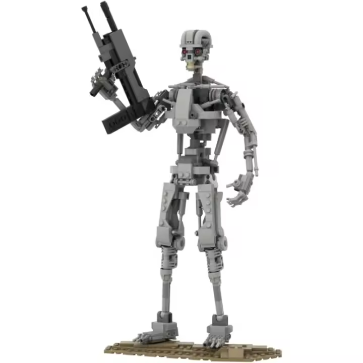 Kit de construcción de figuras de acción de T-800, juego de bloques de construcción de Terminator T-800, películas impresionantes, Anime - 1