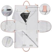 Traje plegable de las mujeres bolsa de viaje multifuncional de gran capacidad de gran PU bolsa de equipaje de mano - details 2