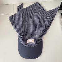Pañuelo a cuadros Y2K para la cabeza, gorro de béisbol Y2K, ropa de calle, bufanda, gorra con visera, Bandana de algodón, pañuelo triangular para la cabeza, sombrero para exteriores - details 6