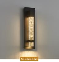 Lámpara LED de pared impermeable para exteriores, moderna y minimalista, de cristal, IP65, para balcón, pasillo, patio - details 10