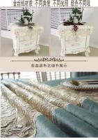 Mantel ENCE de lujo para salón, funda para dormitorio, papel tapiz para fiesta, bordado blanco americano, decoración de mesa de comedor - details 10