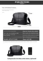 Bolso pequeño de moda tipo cubo, de cuero suave, nueva versión coreana, estilo simple, bolso bandolera de hombro, bolso informal. - details 12