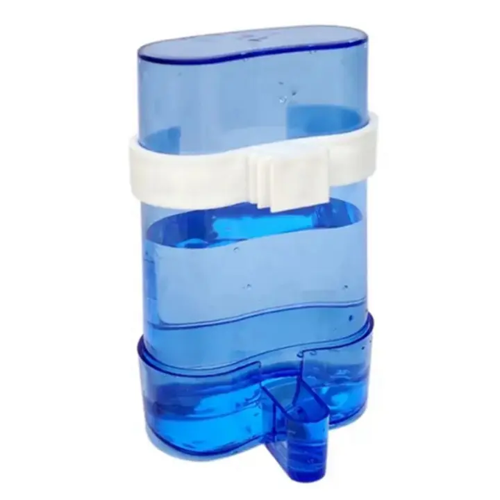 Contenedor colgante de alimentación azul para canarios, comedero de agua para pájaros, cacatúa, periquito - 1