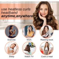 Rizador De Pelo Sin Calor, Varilla Para Rizar De Gel, Rulos Flexibles Ondas Sin Calor, rizadores De Pelo Sin Calor (Rosa) - details 10