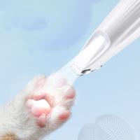 Afeitadora de pies para mascotas de bajo ruido, recargable por USB, impermeable, recortadora de pelo de patas, reparación de pies de perro con recortadora de orejas LED para perros - details 2
