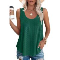 BUNO-2025 Novedad de verano, camisas para mujer, cuello redondo, sin mangas, Color sólido, camisetas sin mangas informales holgadas, blusas blancas para fiesta en la playa, camisas para mujer - details 9