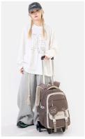 Mochila escolar con ruedas desmontables para niña de primaria, mochila con ruedas grande para secundaria, artículos de regreso a la escuela - details 22