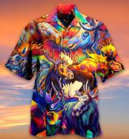 Camisa hawaiana de manga corta con estampado 3D de loro de verano para hombre y mujer, ropa para hombre - details 4