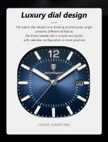 Reloj de Lujo POEDAGAR Correa de Acero Inoxidable Resistente al Agua Luminoso Fecha Visible - details 6