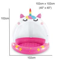 Piscina al Aire Libre para Niños Diseño de Coco de Isla Tropical Juegos de Agua divertidos bajo Parasol de Sol - details 8