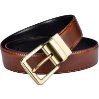 Cinturones de cuero reversibles para hombre, cinturón con hebilla giratoria de estilo antiguo estable informal 2 en 1 - details 8