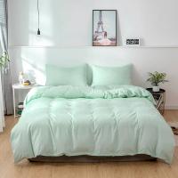 Funda nórdica de Color sólido con lijado, 220x240, individual, doble, Queen, King, juego de cama sencillo, funda de almohada, ropa de cama (sin sábana) - details 11