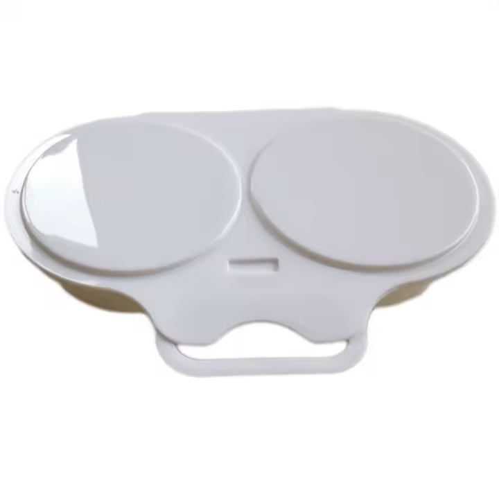 PP-escalfador de huevos portátil para microondas, antiadherente con tapa, vaporizador, doble taza, cocina - 1
