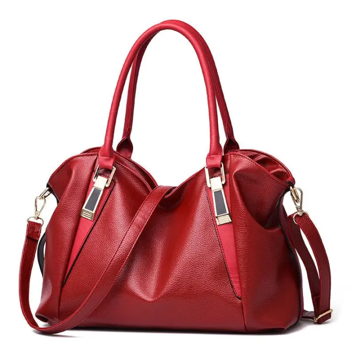 Bolsos de Cuero PU Cruzados de Lujo Bolsos Grandes de Diseño para Hombre y Mujer - 1
