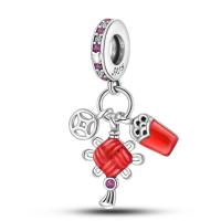 Abalorios de Danza de León y Gato de Sello de Plata Esterlina S925 100% Auténticos para Pulsera DIY de 3mm Joyería de Moda para Mujeres Regalo con Piedra de Zirconia - details 30