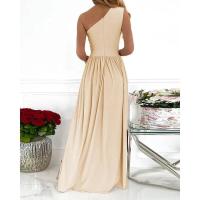 Vestido de mujer BUNO Primavera/Verano con hombros descubiertos, estampado calado, vestidos de moda divididos, vestidos casuales, dropshipping. - details 2