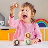 Bloques de construcción Montessori para bebé, Mini cámara de madera, juguetes educativos para niños - details 4