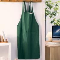 Delantal de cocina de estilo japonés nuevos, delantales de jardinería resistentes a las manchas con espalda cruzada, delantal de lino y algodón para mujer para adultos y niños - details 13