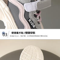 Invierno nuevos zapatos deportivos de terciopelo zapatos de algodón cálidos niños y niñas estudiantes antideslizantes zapatos de papá de suela blanda versión coreana marea - details 4