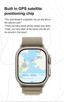 Reloj inteligente DT Ultra 2, dispositivo con control del ritmo cardíaco, ajuste del brillo, brújula, Modo deportivo, GPS incorporado, , novedad de 2024 - details 19