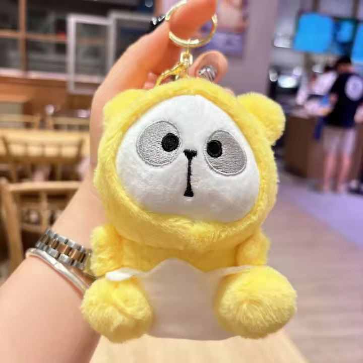 LLavero de Panda de peluche de celebridad de Internet, muñeco bonito, colgante, joyería pequeña, regalo pequeño - 1