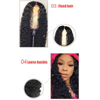 Pelucas de Cabello Humano Africano Estilo Frontal de Encaje Ondulado Transpirable para Uso en Escenario y Película - details 5
