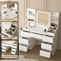 3 Tonos, Brillo Ajustable, Morno con 4 Estantes y 7 Cajones, Blanco con 3 Compartimentos Abiertos - details 1