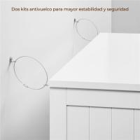 Armario de Baño de Suelo Mueble Auxiliar Comodo con 4 Cajones Estante Ajustable 81x30x83 cm Blanco - details 7