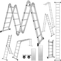 Escalera Telescópica de Aluminio de 5m Portátil, Desmontable, Antideslizante, Extensible, Multiusos, Carga de 150kg Mejoras del Hogar y Herramientas - details 38
