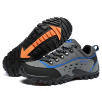 Zapatos de senderismo antideslizantes para hombre, zapatillas de cuero impermeables para exteriores, deportes de montaña, zapatos de viaje cómodos, escalada, Trekking - details 19