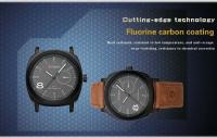 Reloj de Cuarzo CURREN 8139 Correa de Cuero Marrón Retro de Lujo Resistente al Agua Reloj de Negocios para Hombres - details 4